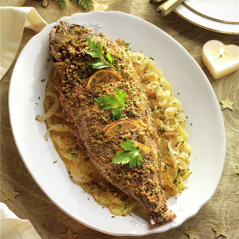 El besugo pescado de la Navidad